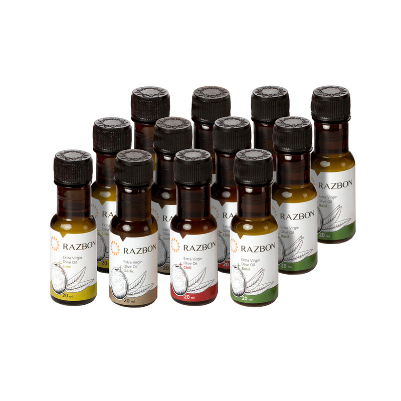 روغن زیتون فرابکر طعم دار کرونایکی رزبن - 20 میلی لیتر بسته 12 عددی