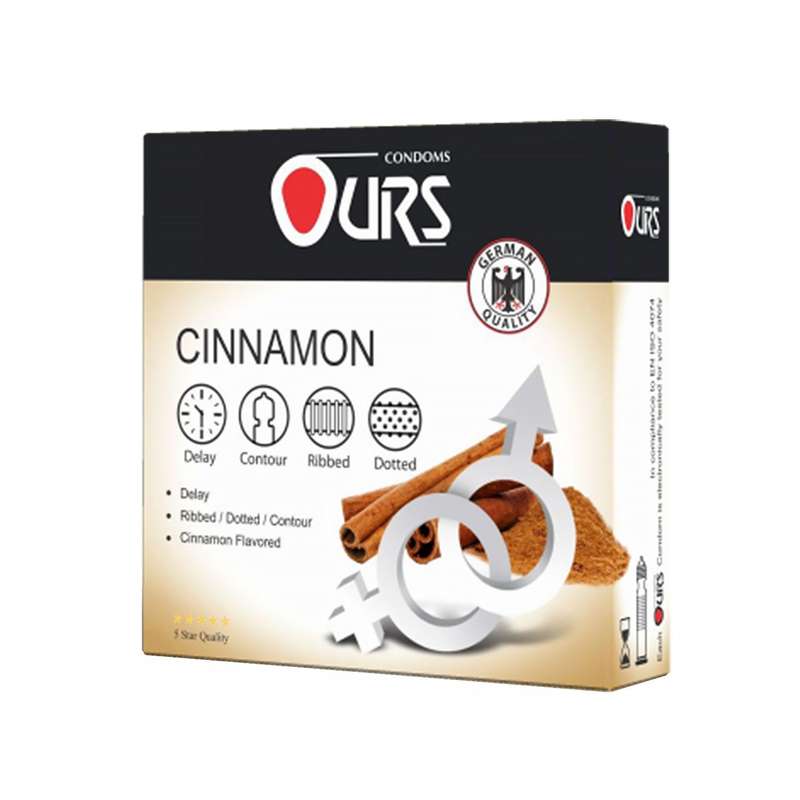 کاندوم اورز مدل Cinnamon بسته 3 عددی کاندوم اورز مدل Cinnamon بسته 3 عددی