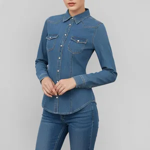 شومیز آستین بلند یقه برگردان زنانه کد 1131