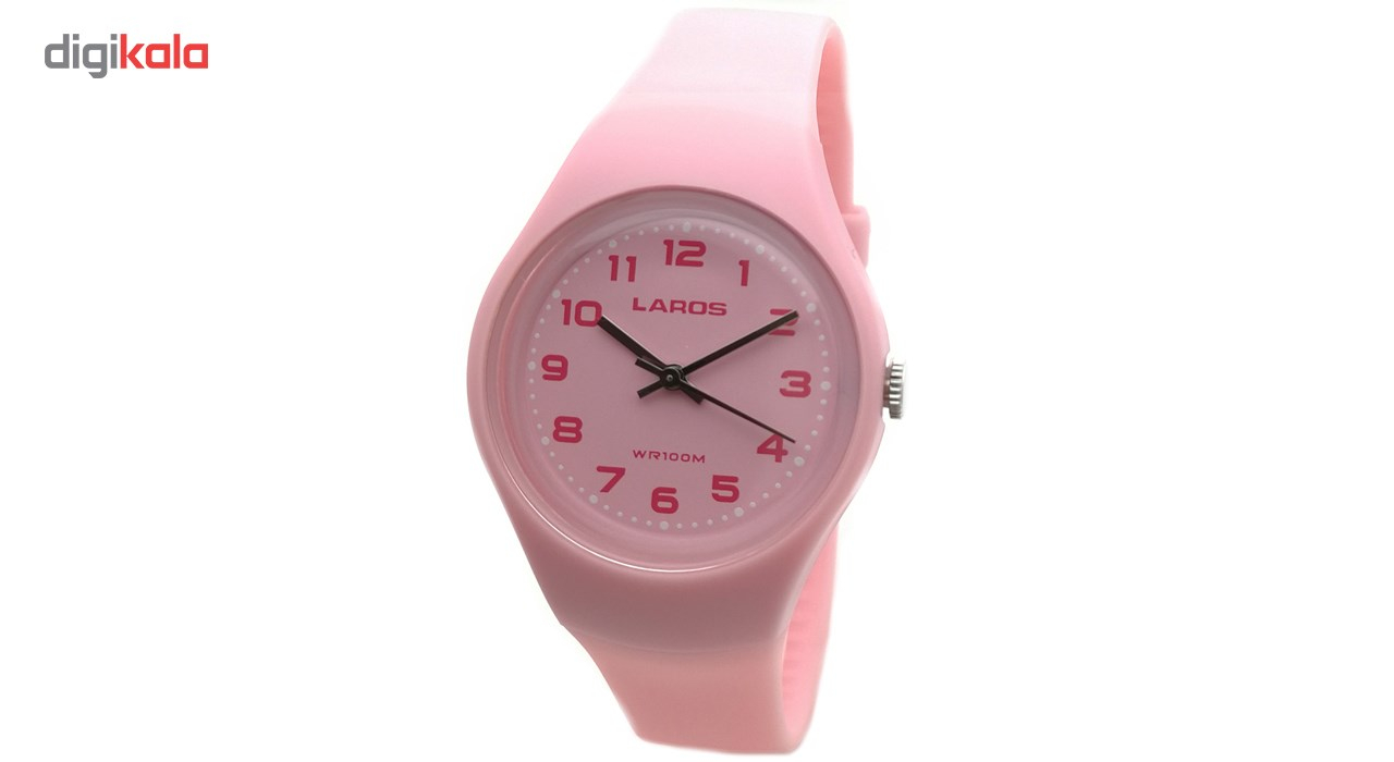 ساعت مچی عقربه ای زنانه لاروس مدل LC-A300-Pink