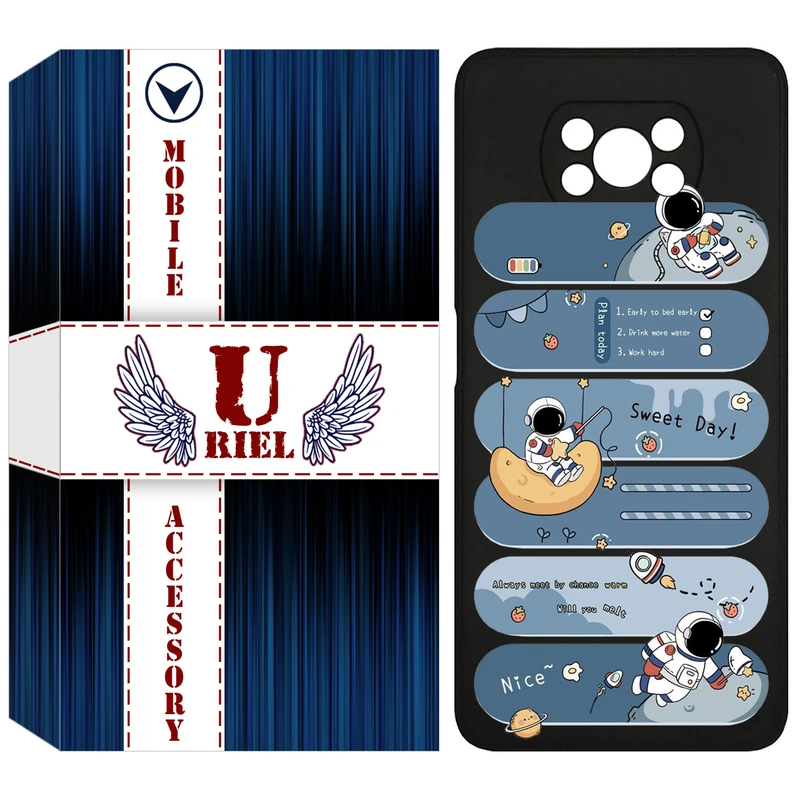 کاور یوریل مدل KSH کد 18 طرح فضانورد مناسب برای گوشی موبایل شیائومی Poco X3 / Poco X3 Pro