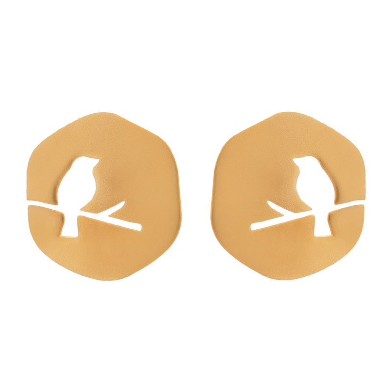 گوشواره طلا 18 عیار زنانه دُرج مدل DE81