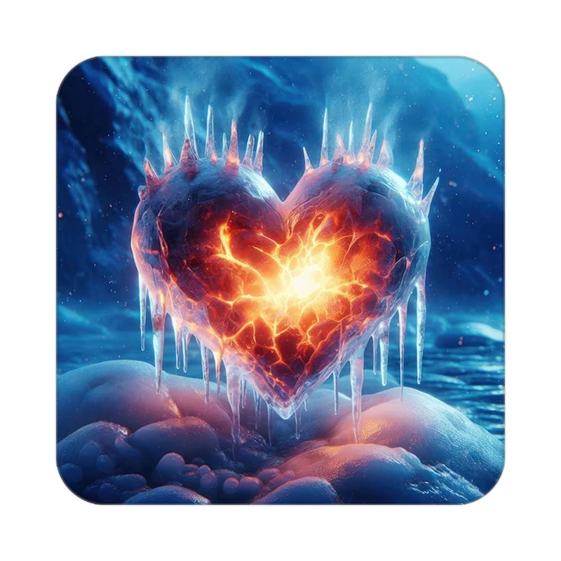 زیر لیوانی کاکتی مدل عاشقانه کد mp12206