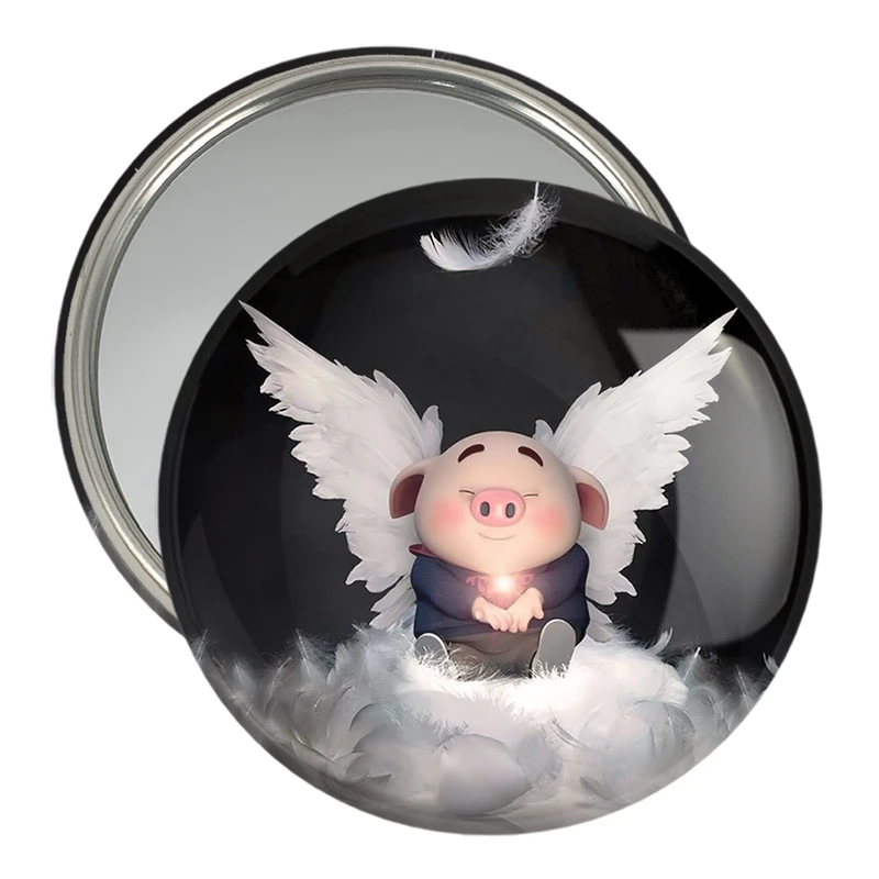 آینه جیبی خندالو مدل بچه خوک  کد 2959