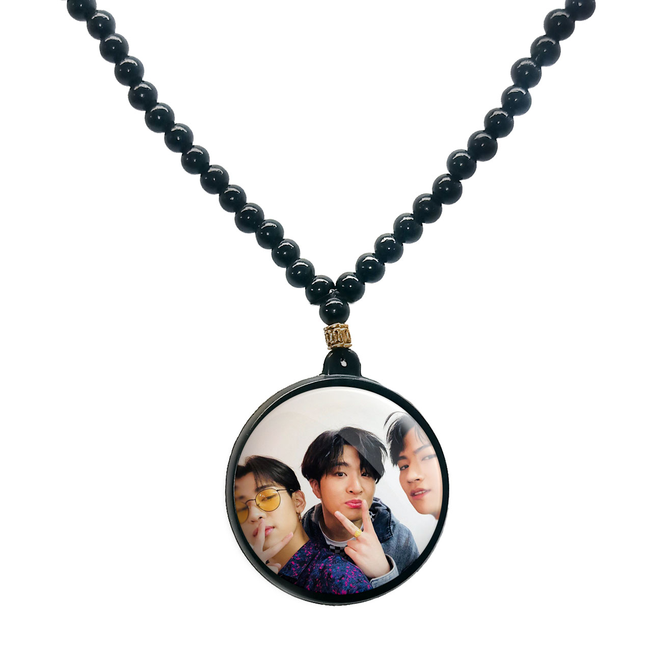 گردنبند پرمانه طرح GOT7 کد pmd.19089 مدل دو طرفه