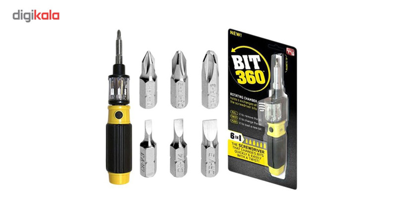 پیچ گوشتی همه کاره 6 سر مدل 001