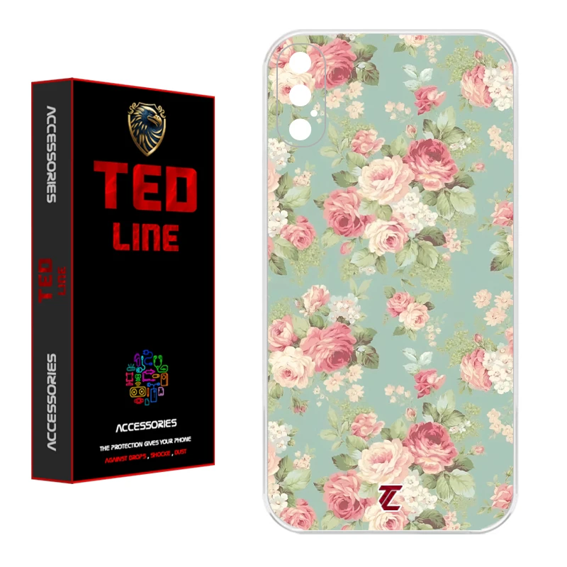 کاور تدلاین طرح گل کد 1224 مناسب برای گوشی موبایل اپل Iphone X / XS