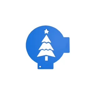 شابلون تزیین قهوه مدل tree