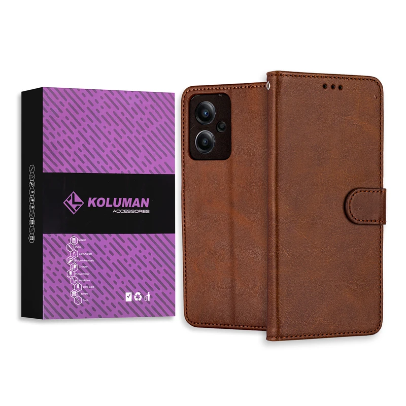 کیف کلاسوری کلومن مدل CALF SKIN مناسب برای گوشی موبایل شیائومی REDMI NOTE 12 PRO 5G / POCO X5 PRO