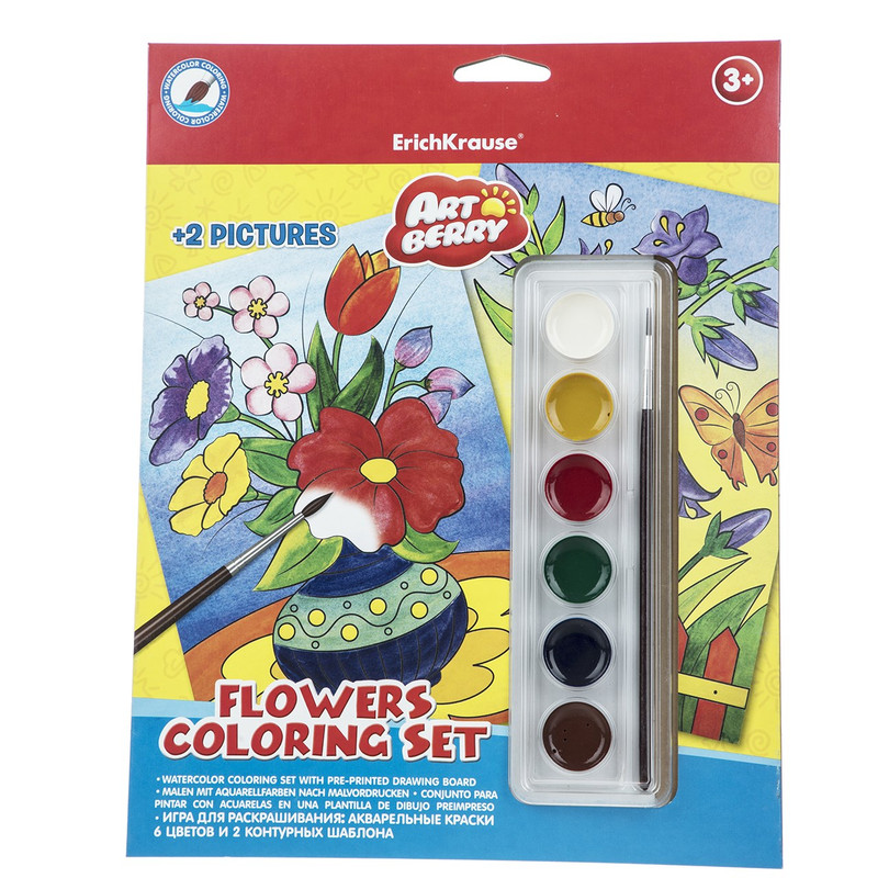 بسته رنگ آمیزی اریک کراوزه مدل  Flowers