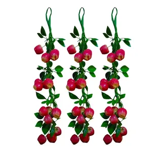 آویز تزیینی مدل سیب مجموعه سه عددی