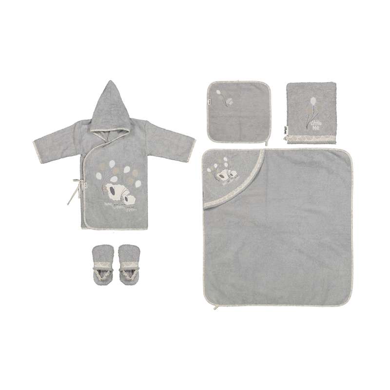 ست حوله 6 تکه نوزادی لیتل می مدل R01-0102