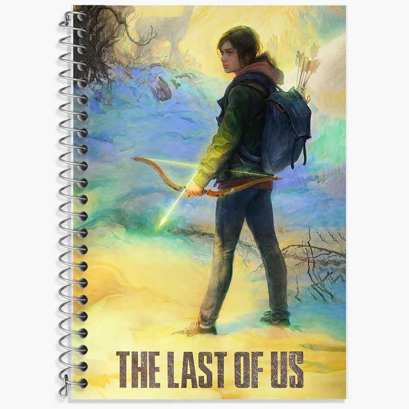 دفتر زبان 50 برگ خندالو مدل سه خط طرح لست آف آس (The Last Of Us) کد F351
