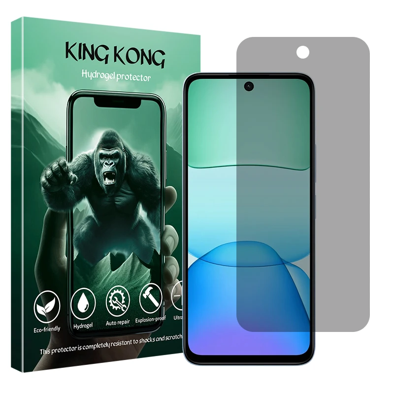 محافظ صفحه نمایش حریم شخصی کینگ کونگ مدل Tough مناسب برای گوشی موبایل شیائومی Redmi 13x