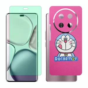 Glass Together model green light screen protector suitable for Honor X9c mobile phone with back cover sticker