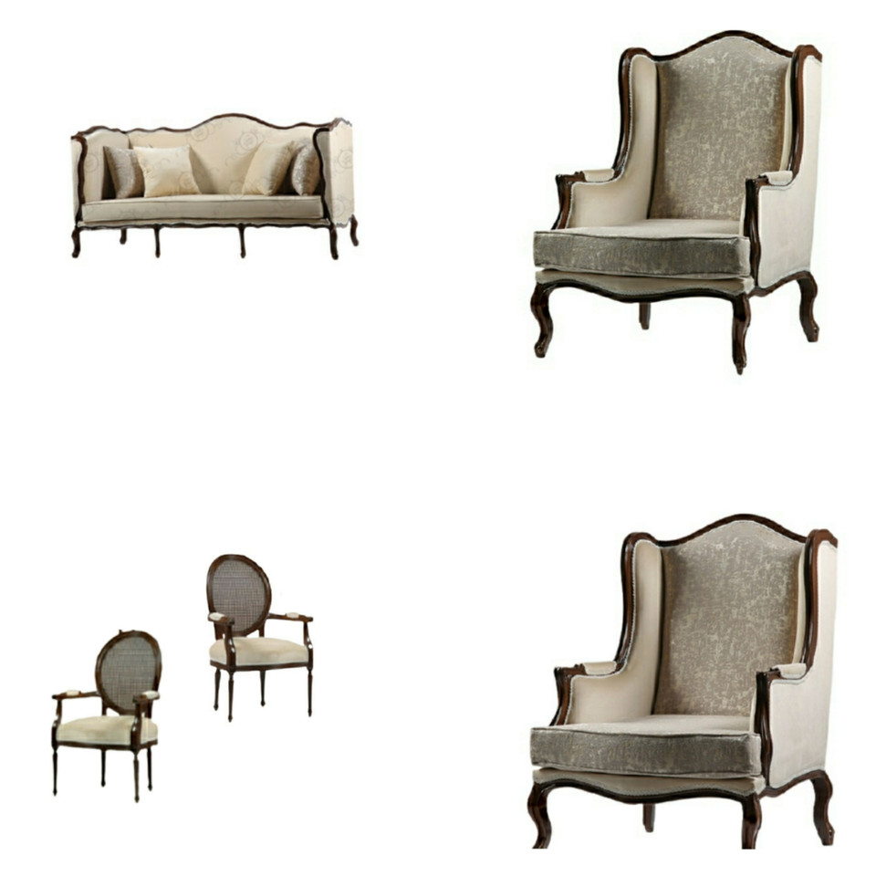 مبل کلاسیک هفت نفره مدل فرانسوی کد 2033-313