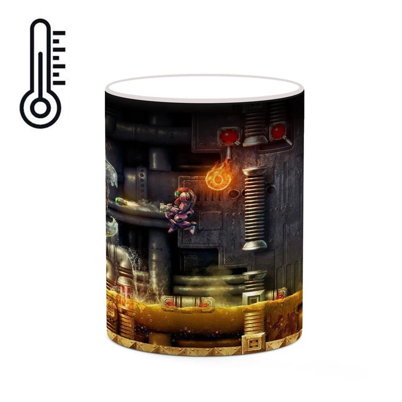 ماگ حرارتی کاکتی مدل بازی سوپر متروید Super Metroid کد mgh30692