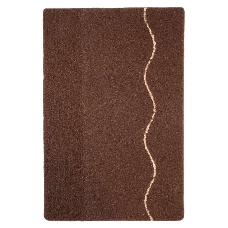موکت ظریف مصور طرح اروند زمینه قهوه ای کد 8731