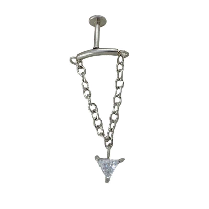 پیرسینگ زنانه مدل مثلث کد P4392 پیرسینگ زنانه مدل مثلث کد P4392