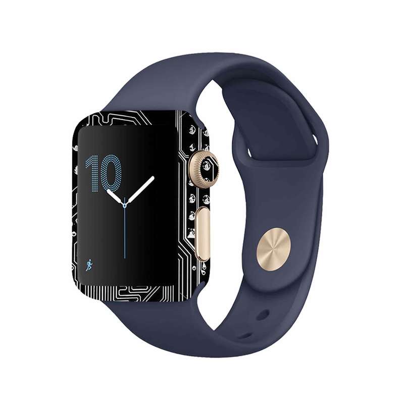 برچسب ماهوت طرح Black_Printed_Circuit_Board مناسب برای اپل واچ Watch 2 42mm