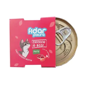 کنسروغذای گربه فیدار پاتیرا مدل chicken& beef وزن 120گرم