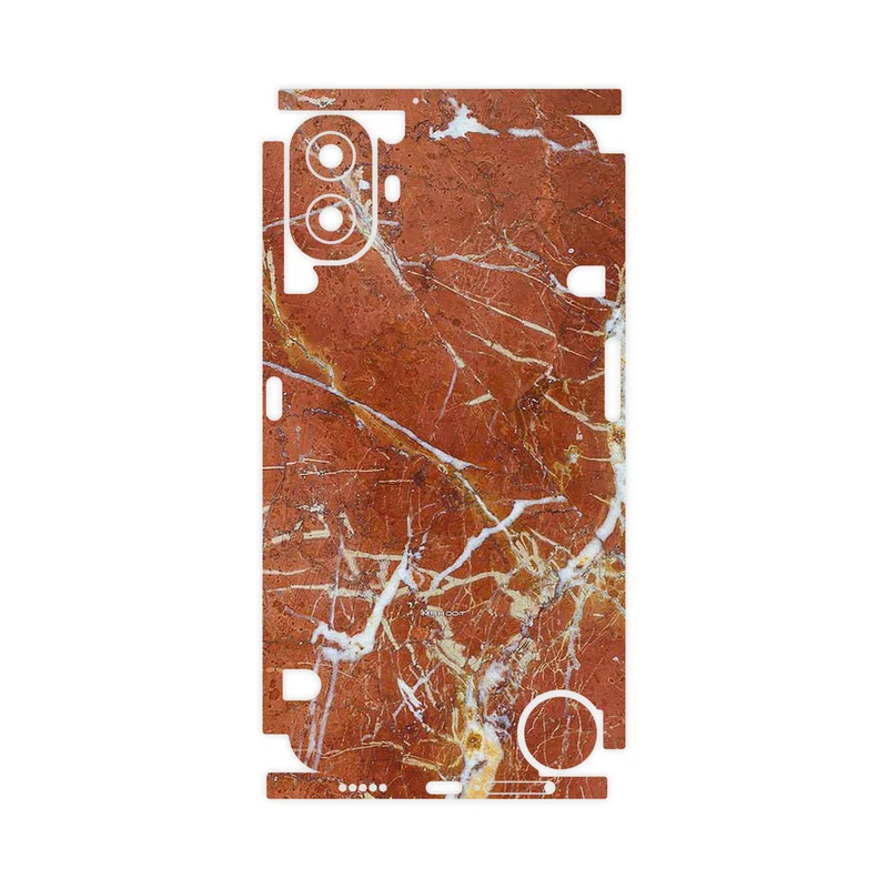 برچسب پوششی ماهوت مدل Red Marble-FullSkin مناسب برای گوشی موبایل ناتینگ CMF Phone 1