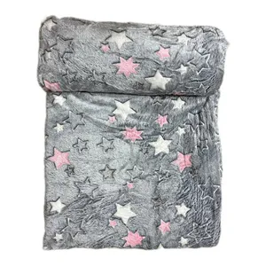 پتو مسافرتی 1 نفر ویراگیتا مدل شبنما ستاره رنگارنگ سایز 150x200 سانتی‌متر