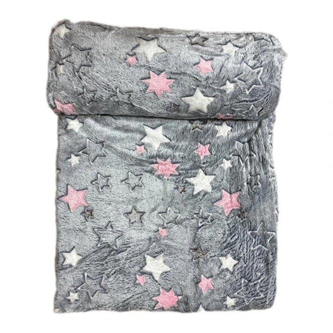 پتو مسافرتی 2 نفر ویراگیتا مدل شبنما ستاره رنگارنگ سایز 220x200 سانتی‌متر