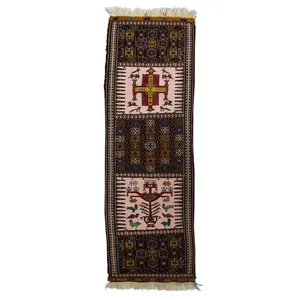 کناره گلیم  سوزنی دستبافت رستا طرح 47-124