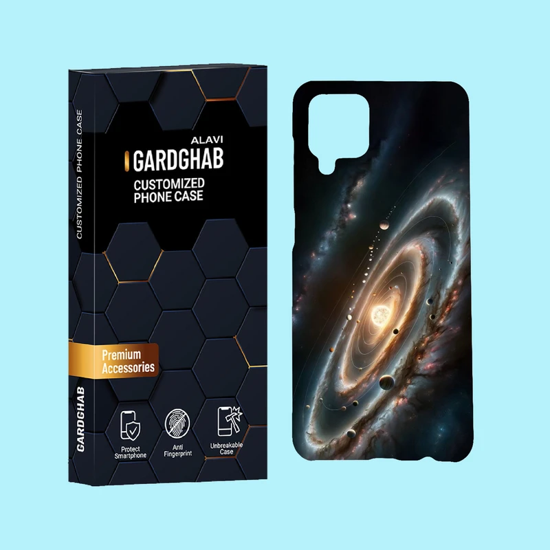 کاور گارد قاب علوی مدل کهکشان مناسب برای گوشی موبایل سامسونگ Galaxy A12