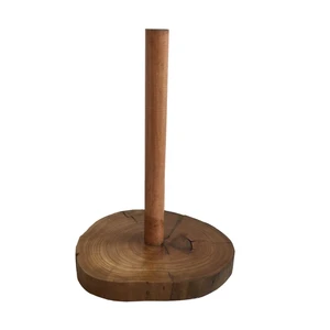 پایه رول دستمال کاغذی آرونی چوب طرح روستیک مدل shoka