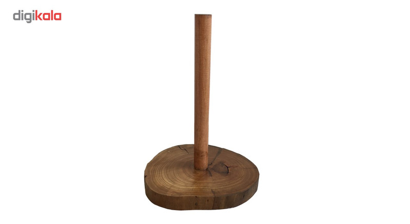 پایه رول دستمال کاغذی آرونی چوب طرح روستیک مدل SHOKA