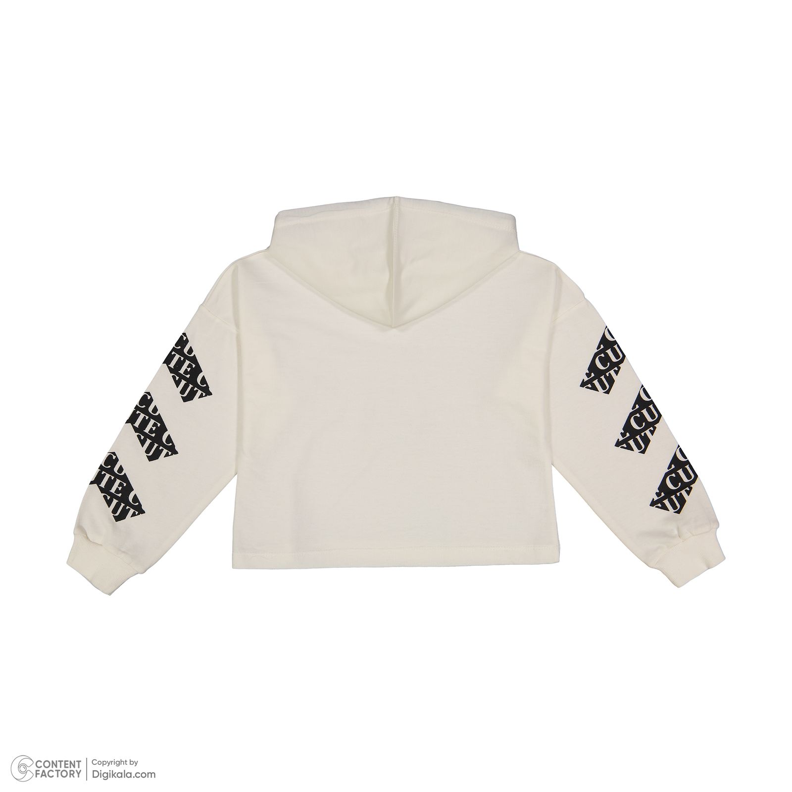 ست هودی و شلوار دخترانه سون پون مدل 1250 رنگ کرم -  - 5