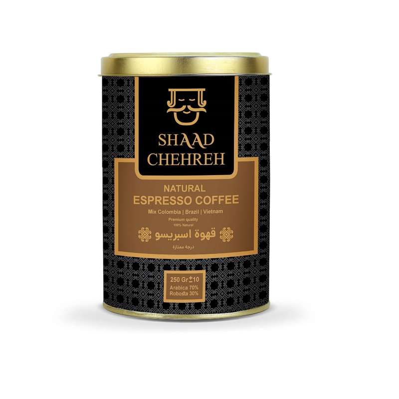 پودر قهوه اسپرسو شاد چهره - 250 گرم 