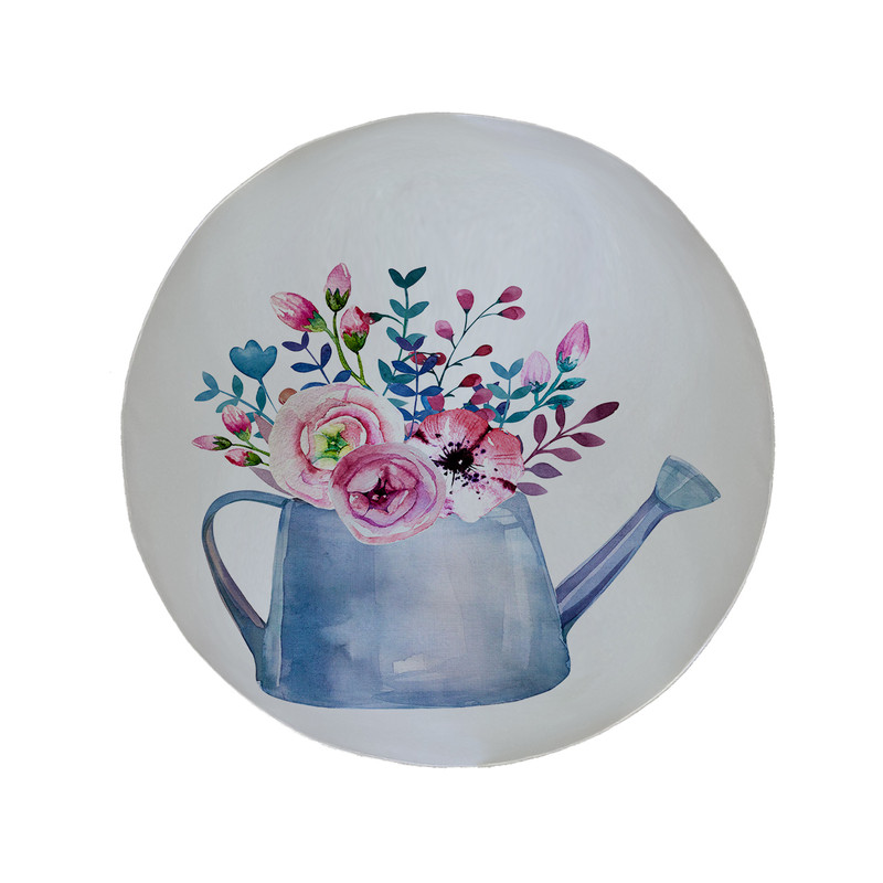 پادری مدل دایره طرح گل کد 5605 سایز 90 × 90 سانتی متر