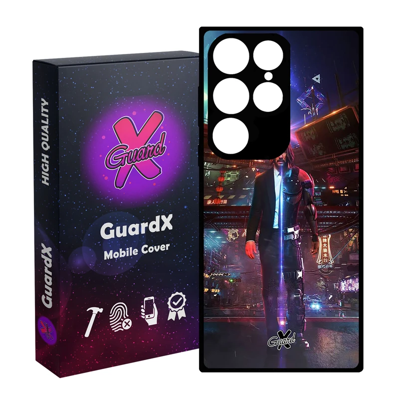 کاور گارد ایکس طرح John Wick مدل Glass10077 مناسب برای گوشی موبایل سامسونگ Galaxy S24 Ultra