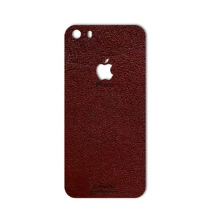 MAHOOT Natural Leather Cover Sticker for iPhone 5S-SE