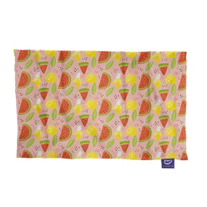 کاغذ کادو ترمه طراحان ایده مدل پارچه کادویی خوشمزه های یلدا کد cfp1742