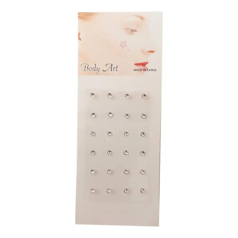 نگین بینی مدل قلب بسته 24 عددی