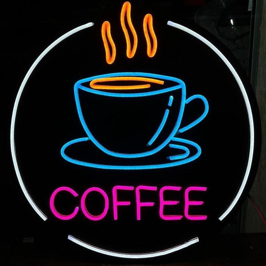 چراغ نئون فلکسی مدل فنجان قهوه