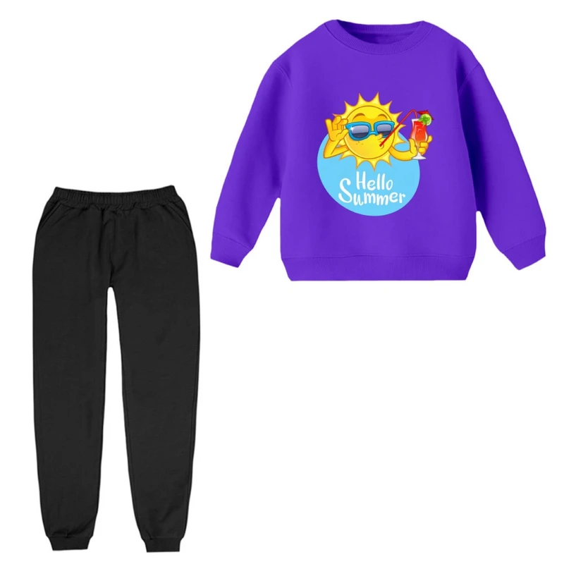 ست سویشرت و شلوار راحتی مدل سلام تابستون