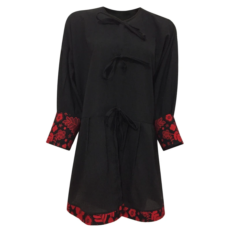 مانتو زنانه مدل عروسکی کیمانو تافته کد tm-2771