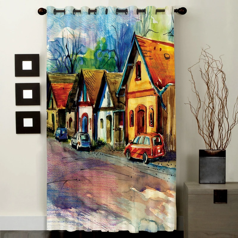 پرده رنس مدل C1-50112 ارتفاع 290 سانتی متر