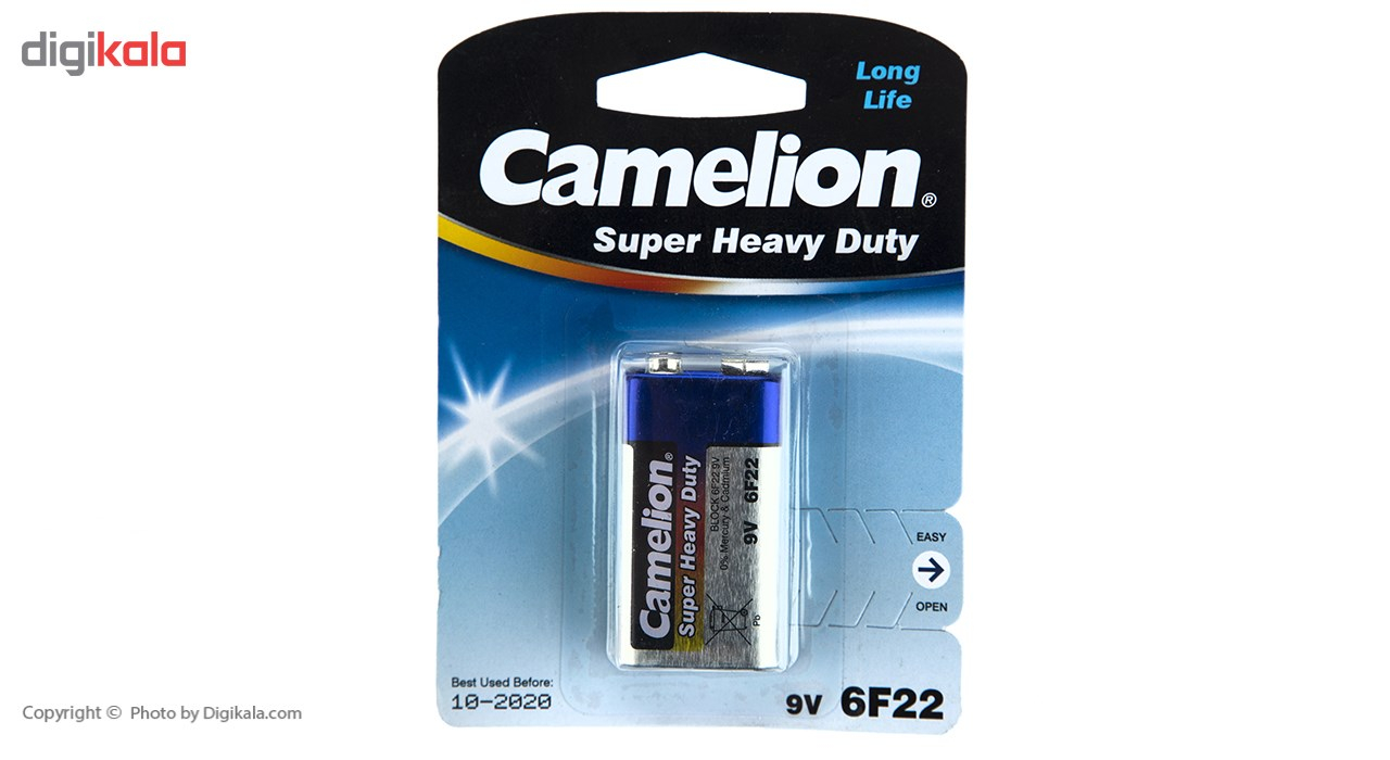 باتری کتابی کملیون مدل Super Heavy Duty 6F22