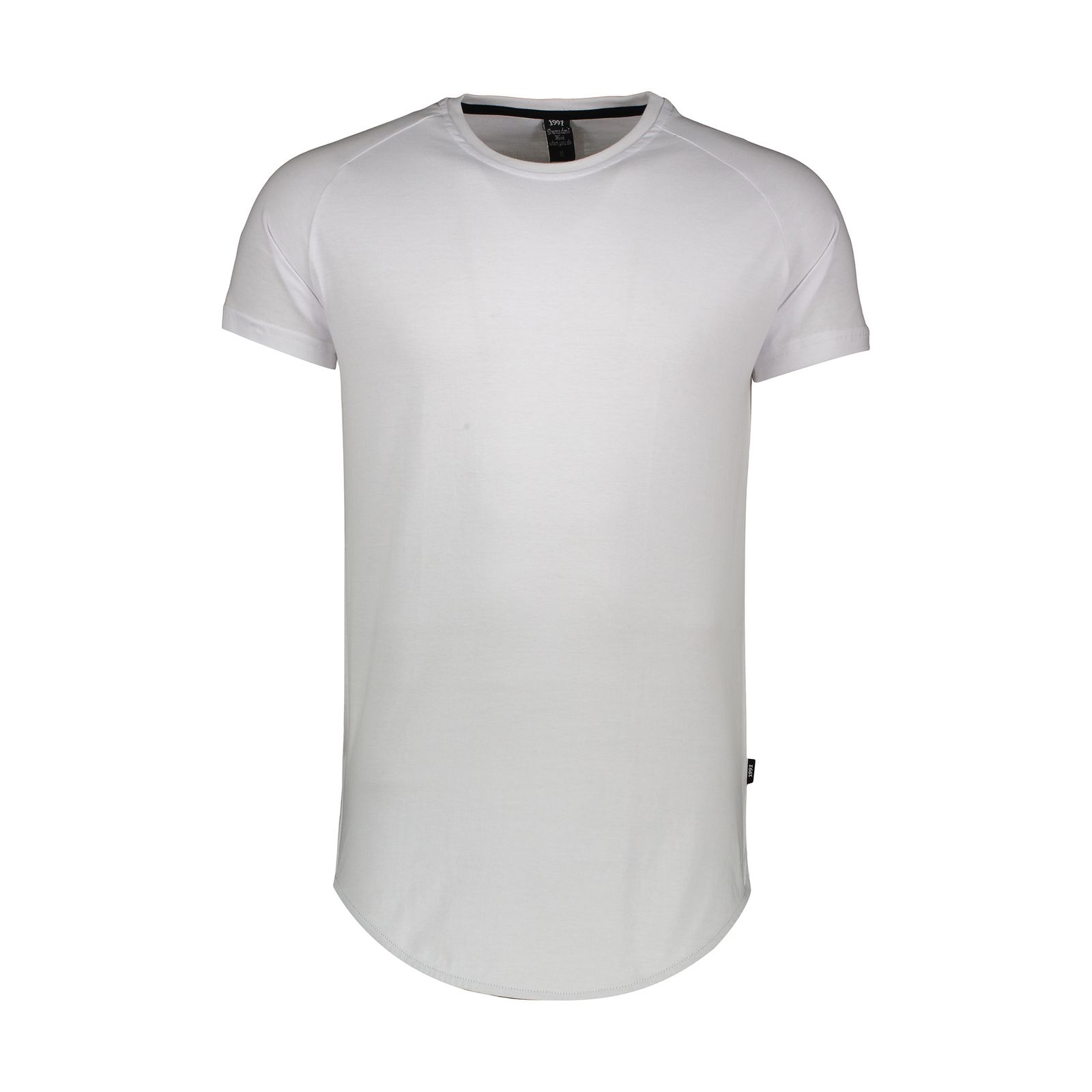 تی شرت لانگ  آستین کوتاه مردانه نوزده نودیک مدل TS1964 W -  - 1