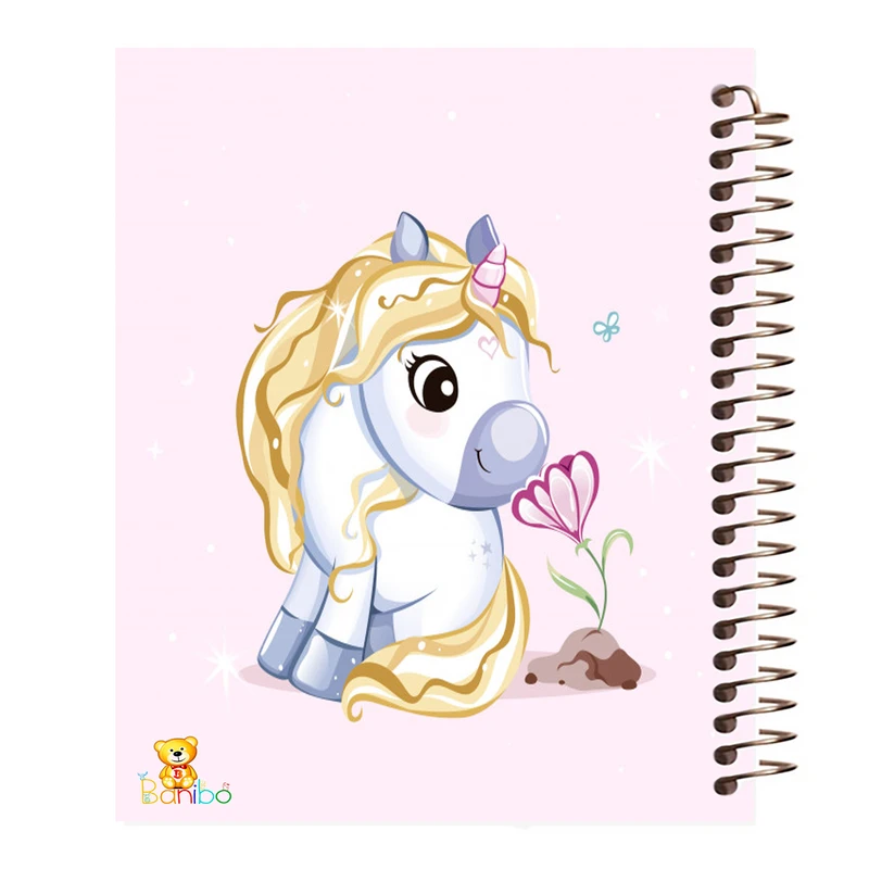 دفتر نقاشی 50 برگ بانیبو مدل اسب تک شاخ کد 573