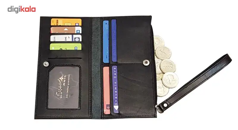 کیف پول چرم آنیل مدل رایان