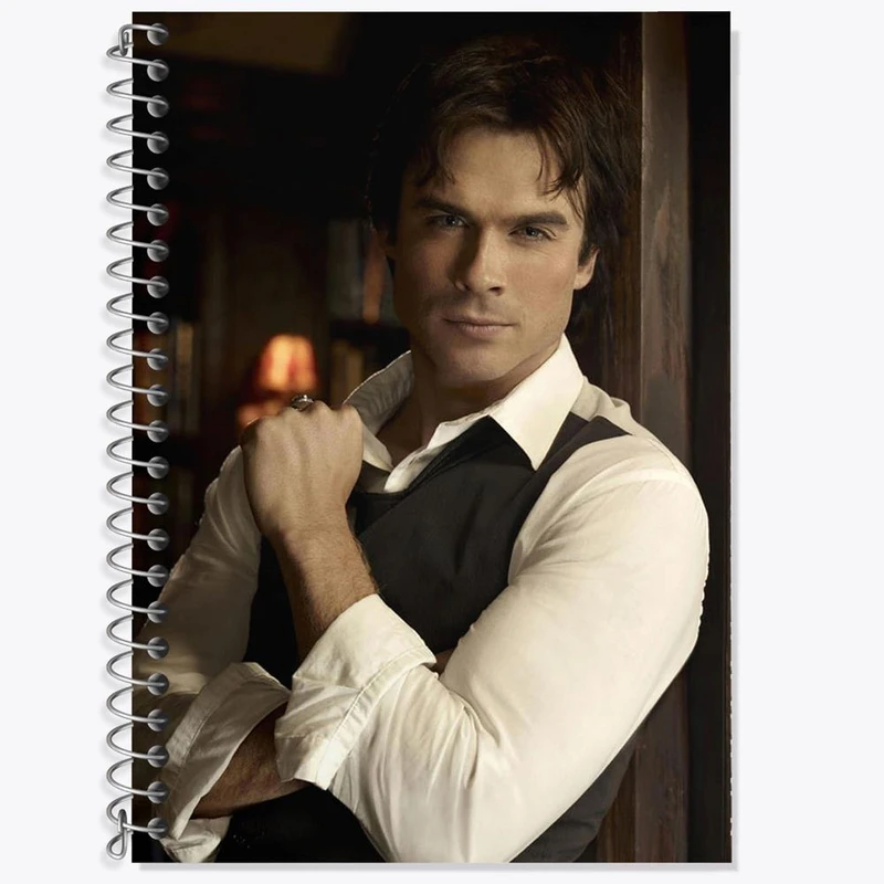 دفتر لغت 50 برگ خندالو مدل دیمون خاطرات یک خون آشام The Vampire Diaries کد 20269