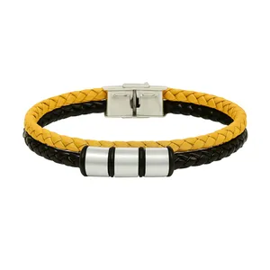 دستبند چرمی مدل طبیعی کد 1356