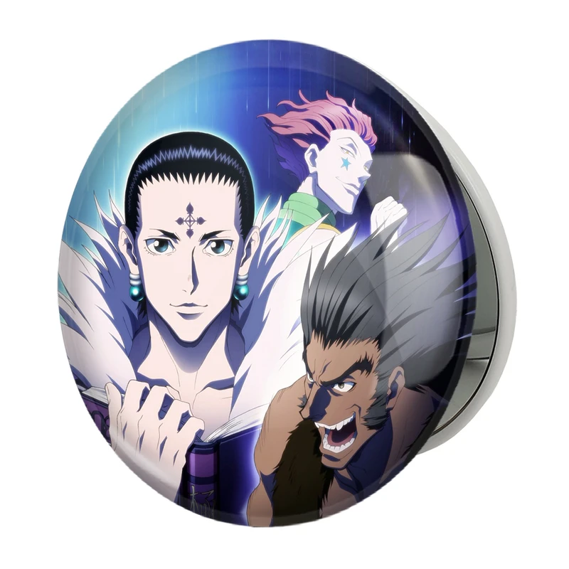 آینه جیبی خندالو طرح کرولو و هیسوکا تیم عنکبوت انیمه هانتر ایکس هانتر Hunter × Hunter مدل تاشو کد 11921 